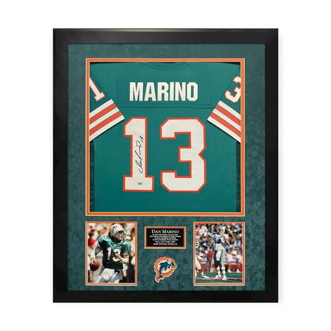 Dan Marino Signed Autographed Jersey Framed to 32x40 Fanatics