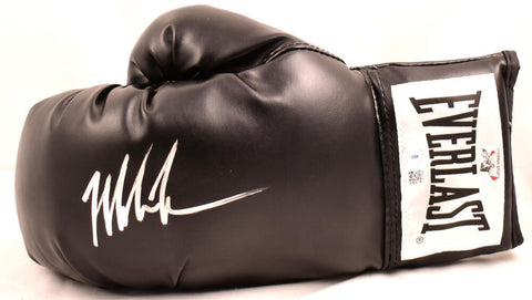 Mike Tyson Autographed Black Everlast Boxing Glove- Beckett W Hologram *Left