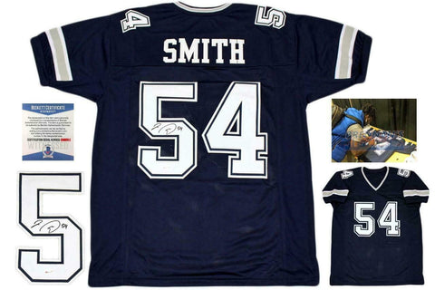 Jaylon Smith Autographed SIGNED Jersey - Beckett Authentic - Navy