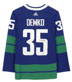 THATCHER DEMKO Autographed Vancouver Canucks Authentic Blue Alt. Jersey FANATICS