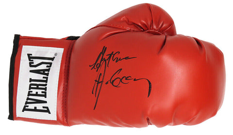 GERRY COONEY Signed Everlast Red Boxing Glove w/Gentleman - SCHWARTZ