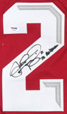 Johnny Manziel Signed Texas A&M Aggies Custom Jersey Insc "12 Heisman"(PSA Holo)