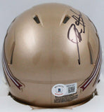 Deion Sanders Autographed Florida State Speed Mini Helmet-Beckett W Hologram
