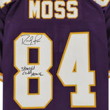 Randy Moss Minn Vikings Signed Mitchell & Ness Jersey "Straight Cash Homie" Insc