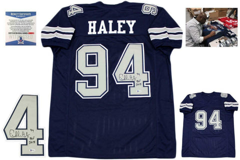 Charles Haley Autographed SIGNED Jersey - Beckett Authentic - Navy