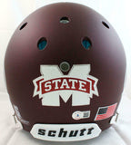 Dak Prescott Signed Miss. State Bulldogs F/S Schutt Authentic Helmet-BAW Holo