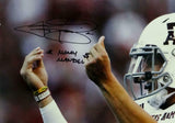 Johnny Manziel Signed Texas A&M 16x20 Money Sign Photo w/ Insc - Beckett Auth