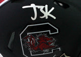 Javon Kinlaw Autographed SC Gamecocks Black Mini Helmet - Beckett W Auth *Silver