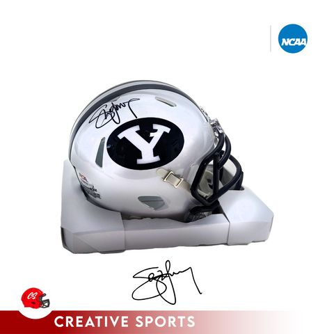 Steve Young Autographed BYU Cougars Speed Mini Helmet - PSA