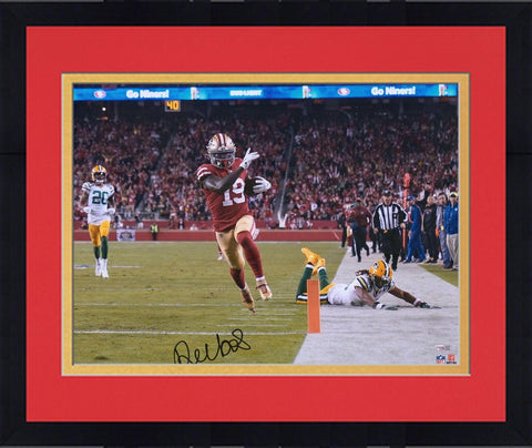 Framed Deebo Samuel San Francisco 49ers Signed 16x20 Red Touchdown Photograph