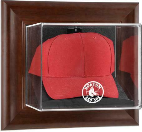 Red Sox Brown Framed Wall- Logo Cap Case - Fanatics