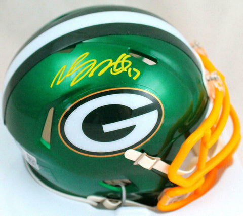 Davante Adams Autographed Packers Flash Speed Mini Helmet-Beckett W Hologram
