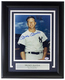 Mickey Mantle Signed Framed 8x10 New York Yankees Photo PSA LOA AJ05049