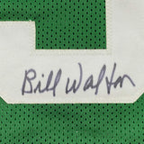 Framed Autographed/Signed Bill Walton 33x42 Boston Green Jersey JSA COA