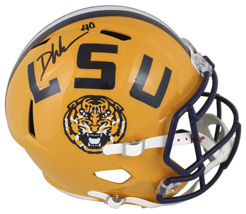 LSU Devin White Authentic Signed Full Size Speed Rep Helmet BAS Witnessed