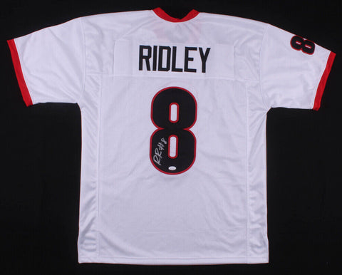 Riley Ridley Signed Georgia Bulldogs Jersey (JSA COA) Chicago Bears Draft Pick