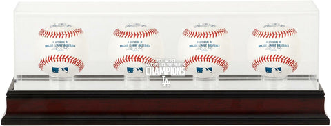 Los AngelesDodgers 2020 World Series Champs Logo 4-Baseball Display Case