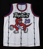 Damon Stoudamire Signed Toronto Raptors Jersey (Beckett COA) 1996 Rookie / Year