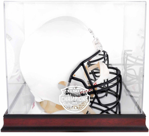 LSU College Football Playoff 2019 National Champs Logo Mahogany Helmet Case