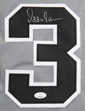 Ozzie Guillen Authentic Signed Grey Pro Style Jersey Autographed BAS Witnessed