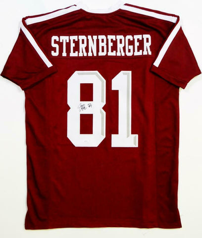 Jace Sternberger Autographed Maroon College Style Jersey- JSA Witnessed Auth *8