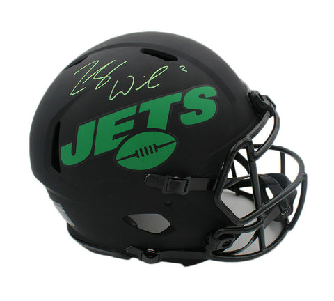 Zach Wilson Signed New York Jets Speed Authentic Eclipse NFL Helmet
