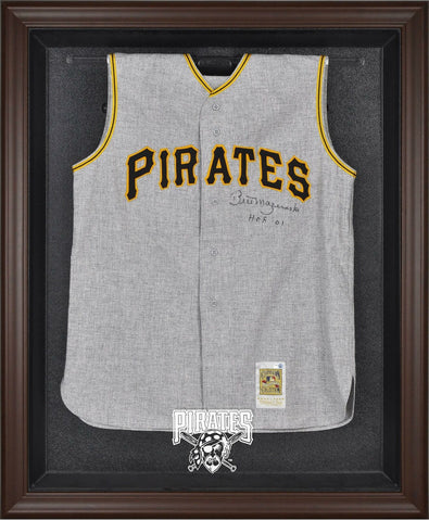 Pittsburgh Pirates Brown Framed Logo Jersey Display Case - Fanatics Authentic