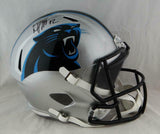 DJ Moore Autographed Carolina Panthers F/S Speed Helmet - JSA-W Auth *Black