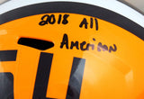 Devin White Autographed LSU Tigers F/S Speed Helmet w/2 Insc.-Beckett W Hologram