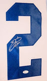 Emmitt Smith Signed Dallas Cowboys 35x43 Custom Framed White Jersey (JSA COA)