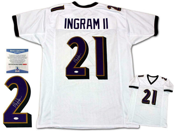Mark Ingram Autographed SIGNED Jersey - White - Beckett Authentic