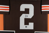 AMARI COOPER (Browns brown TOWER) Signed Autographed Framed Jersey Beckett