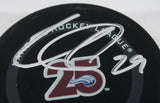 Nathan MacKinnon Signed Colorado Avalanche 25th Anniversary Hockey Puck-Fanatics