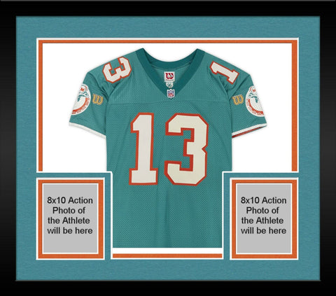 Framed Dan Marino Miami Dolphins Autographed Player-Issued Jersey Item#11421176