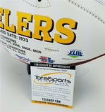 JuJu Smith-Schuster Signed Pittsburgh Steelers Logo Football (TSE COA) EX USC WR
