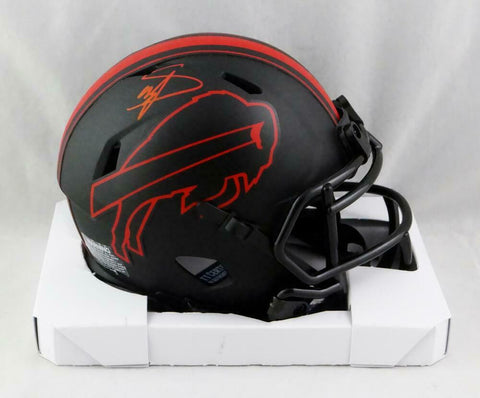 Stefon Diggs Signed Buffalo Bills Eclipse Speed Mini Helmet- Beckett W Auth *Red