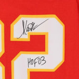 Frmd Marcus Allen Kansas City Chiefs Signed Red M&N Replica Jersey & HOF 03 Insc