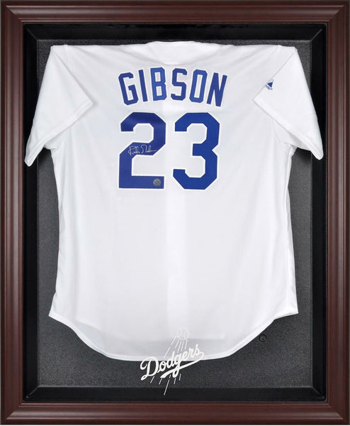 Los Angeles Dodgers Mahogany Framed Logo Jersey Display Case - Fanatics