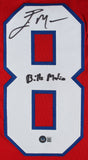Eric Moulds "Bills Mafia" Authentic Signed Red Pro Style Jersey BAS Witnessed