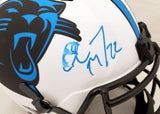 Christian McCaffrey Autographed Panthers Lunar Eclipse Full Size Helmet Beckett