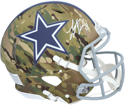 Leighton Vander Esch Dallas Cowboys Signed CAMO Alternate Authentic Helmet