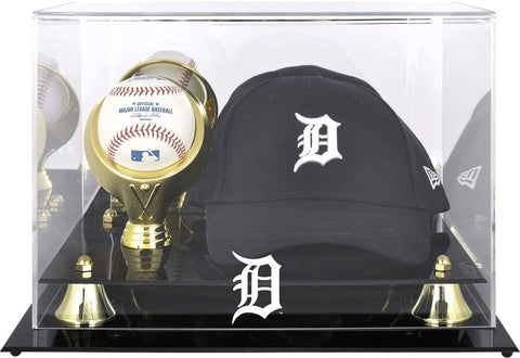 Tigers Acrylic Cap and Baseball Logo Display Case - Fanatics
