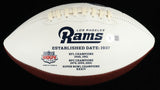 Kurt Warner Signed Los Angeles Rams Logo Football (Beckett COA) Super Bowl MVP