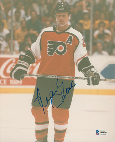 Flyers Mark Howe Authentic Signed 8x10 Photo Autographed BAS #AA48109