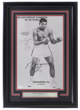 Vintage Muhammad Ali Signed Framed 14x20 Boxing Photo HUGE Auto JSA LOA