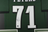 JASON PETERS (Eagles green TOWER) Signed Autographed Framed Jersey Beckett