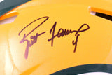 Brett Favre Autographed Packers F/S Speed Authentic Helmet-Beckett Hologram