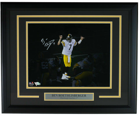 Ben Roethlisberger Pittsburgh Steelers Signed Framed 11x14 Photo Fanatics
