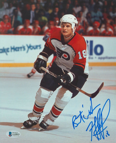Flyers Mike Ricci Authentic Signed 8x10 Photo Autographed BAS #AA48032