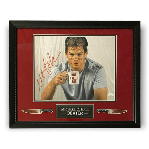 Michael C. Hall Dexter Signed Autographed Photo Framed to 16x20 JSA
